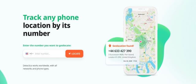 track iphone with phone number detectico