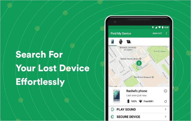 track phone with find my device
