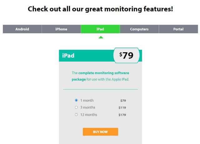 flexispy for ipads and computers price