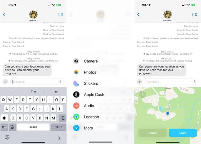 track someones location with imessage