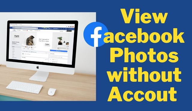 how to view facebook photos without account